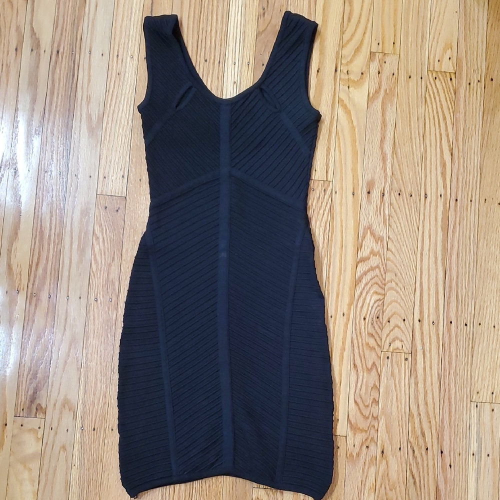 Bebe Black Bandage Dress